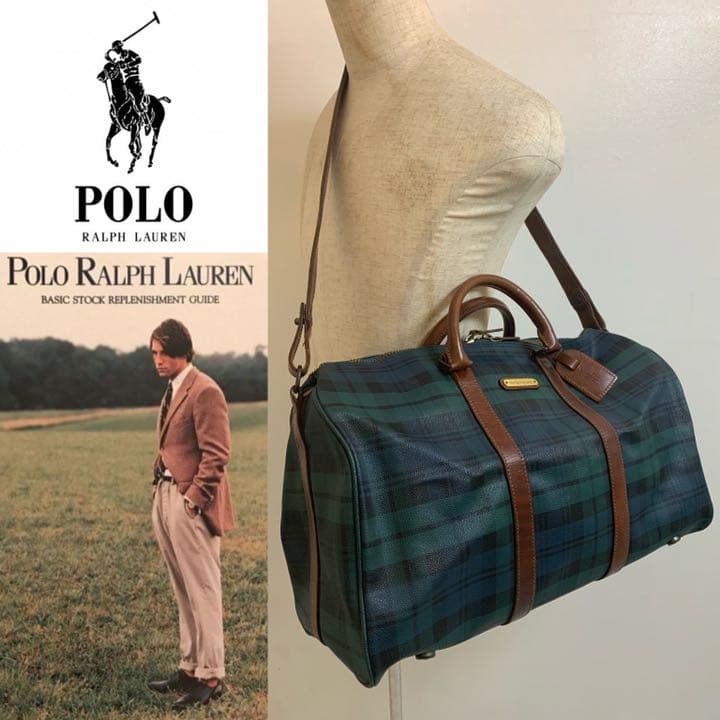 POLO RALPH LAUREN VINTAGE ショルダーボストンバッグ