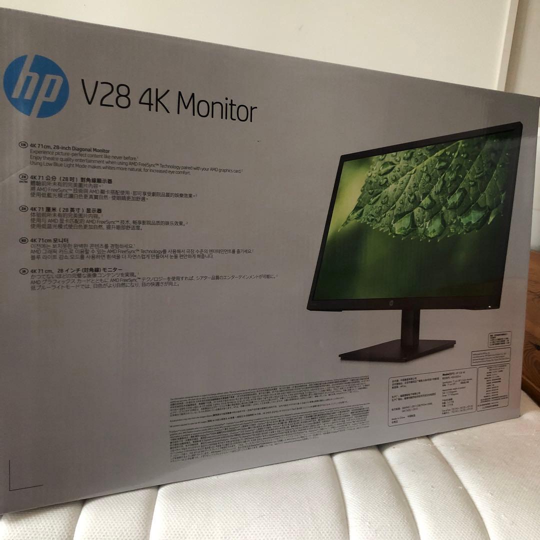 HP V28 4K 液晶モニター TA2579 HP 28インチ4Kモニター V28 HP V28 4K
