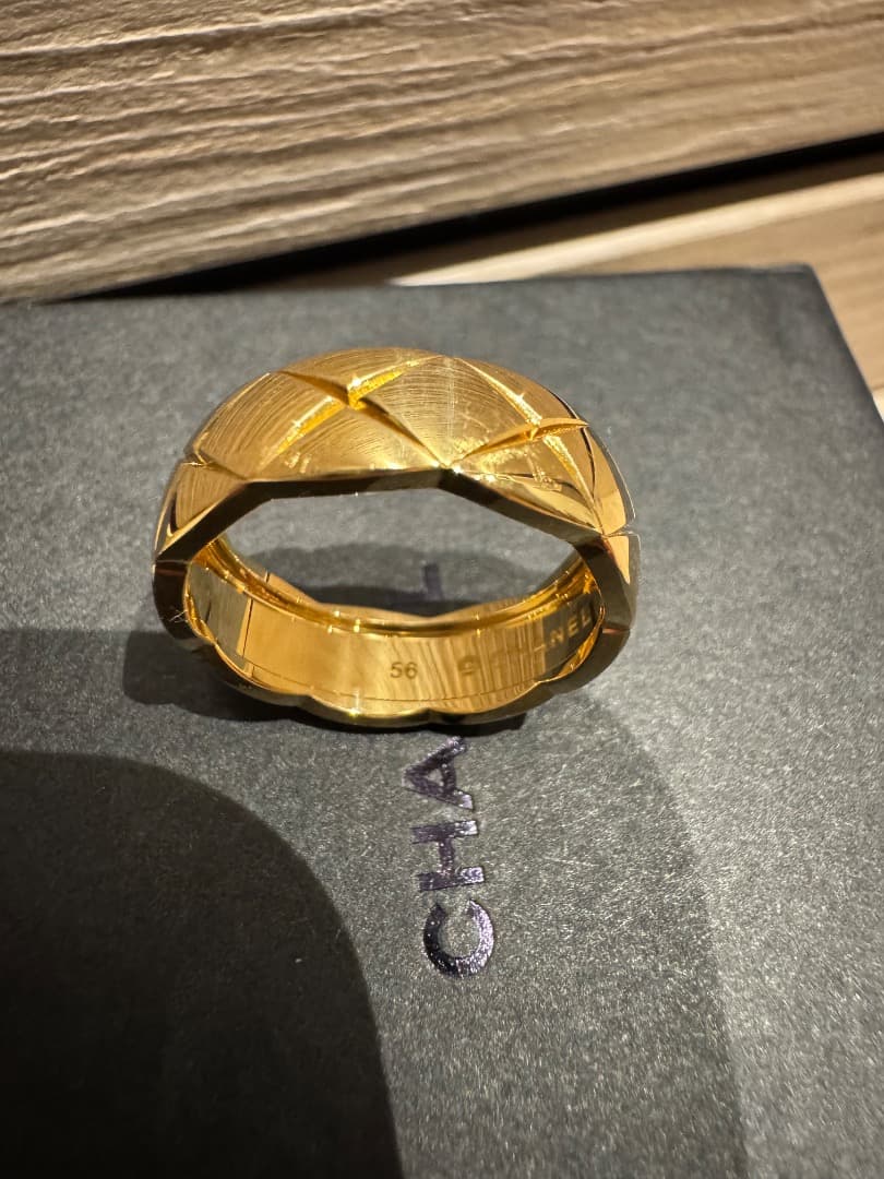 CHANEL ココクラッシュリング　ミディアム　YG #56