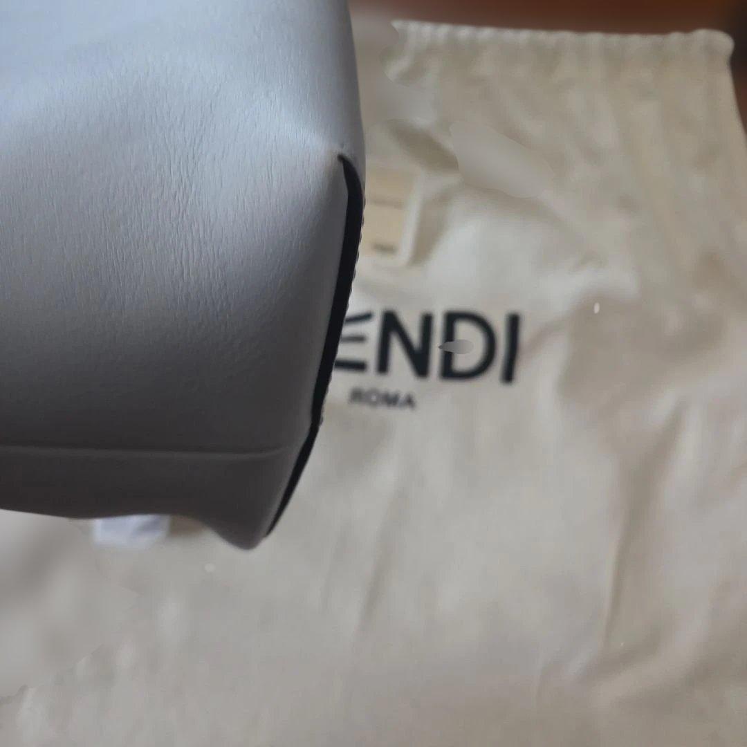 【最終値下】FENDI バイザウェイグレー レザー ショルダーバッグ