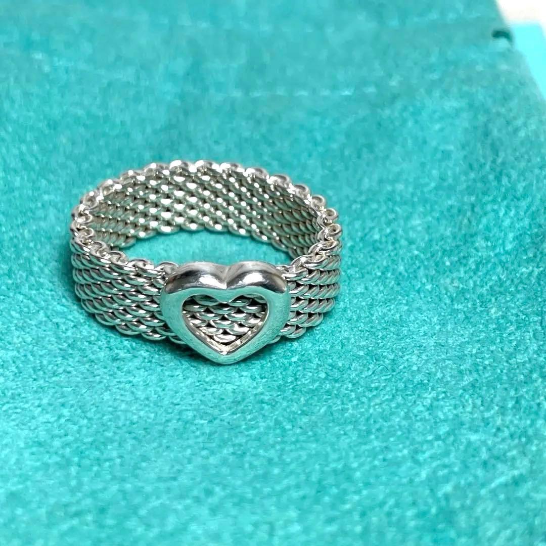 ティファニー　サマセットハートリング　12号　箱、巾着袋セット