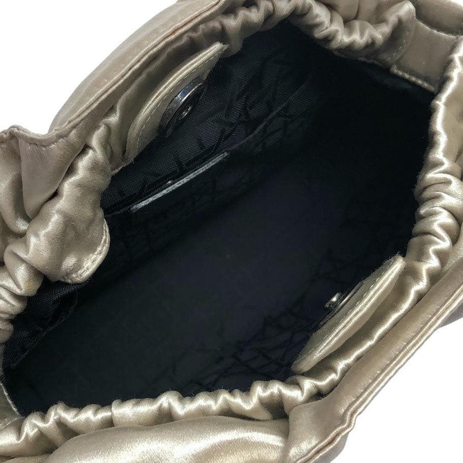 ☆Dior クリスチャンディオール リスパール サテン ハンドバッグ