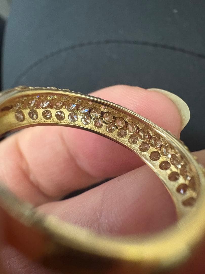 K18金ゴールド　パヴェ1ctリング 14号⭐︎成人式おめでとう♪割引き！