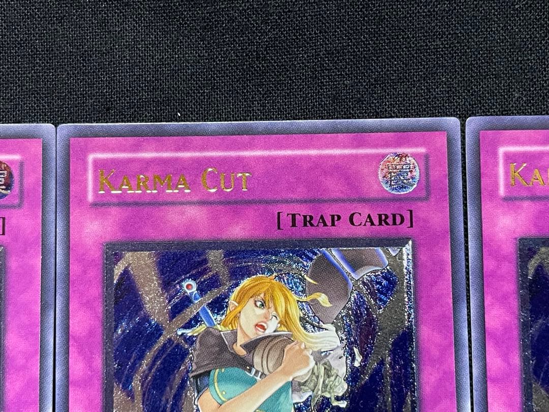 遊戯王 旧アジア　因果切断　リレーフ　アルティメットレア　3枚セット