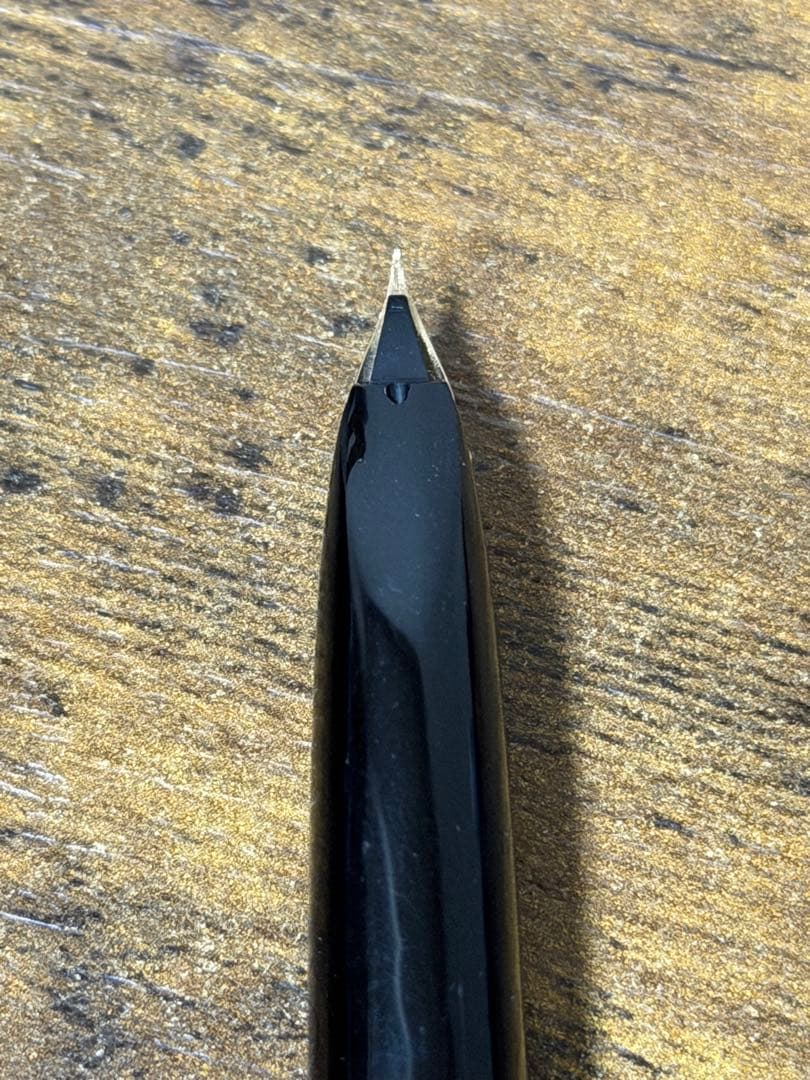 筆記確認&洗浄済　1972年製　初代カスタム　イタヤカエデ 18金　万年筆　細字