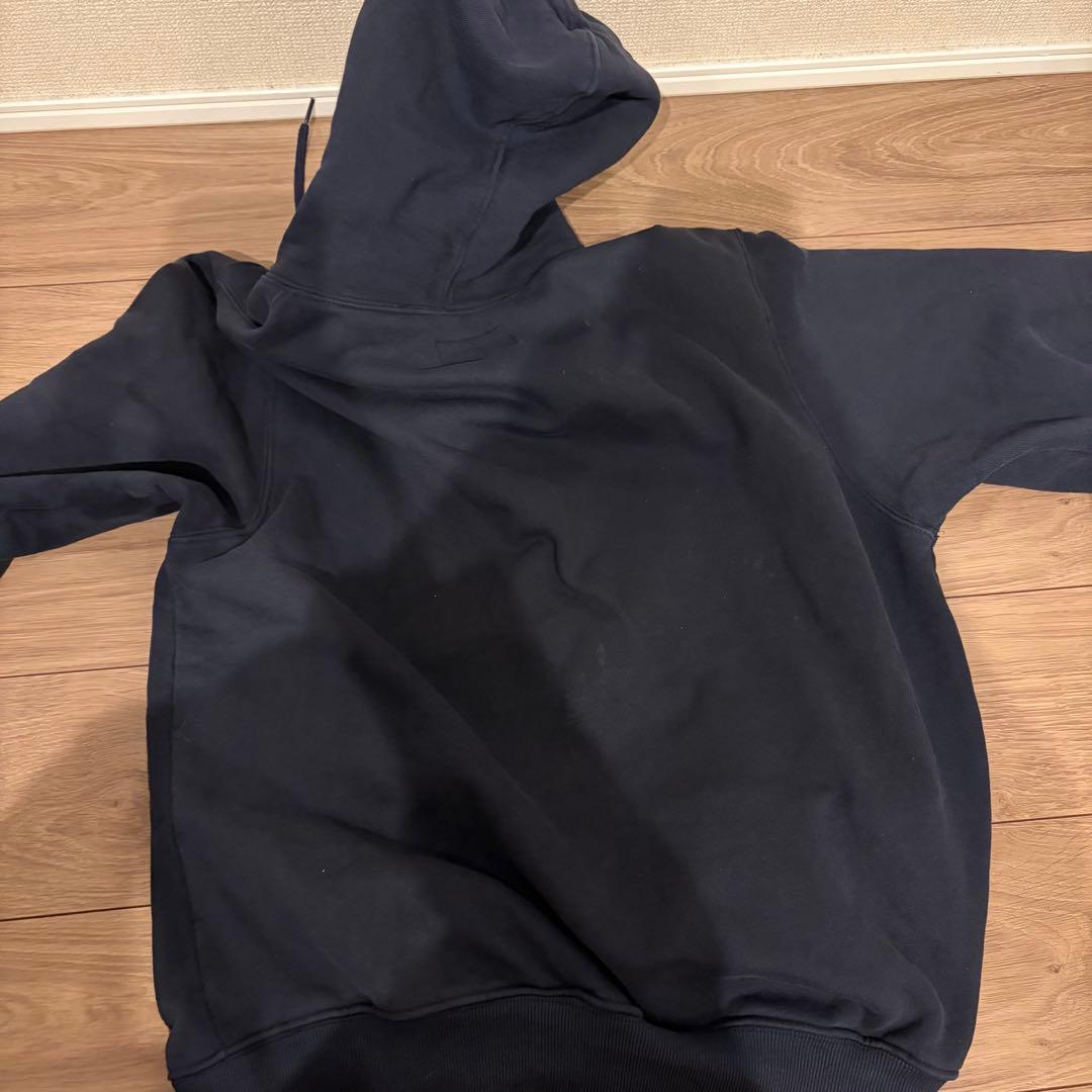 thisisneverthat ネイビー フード付きパーカー スウェット