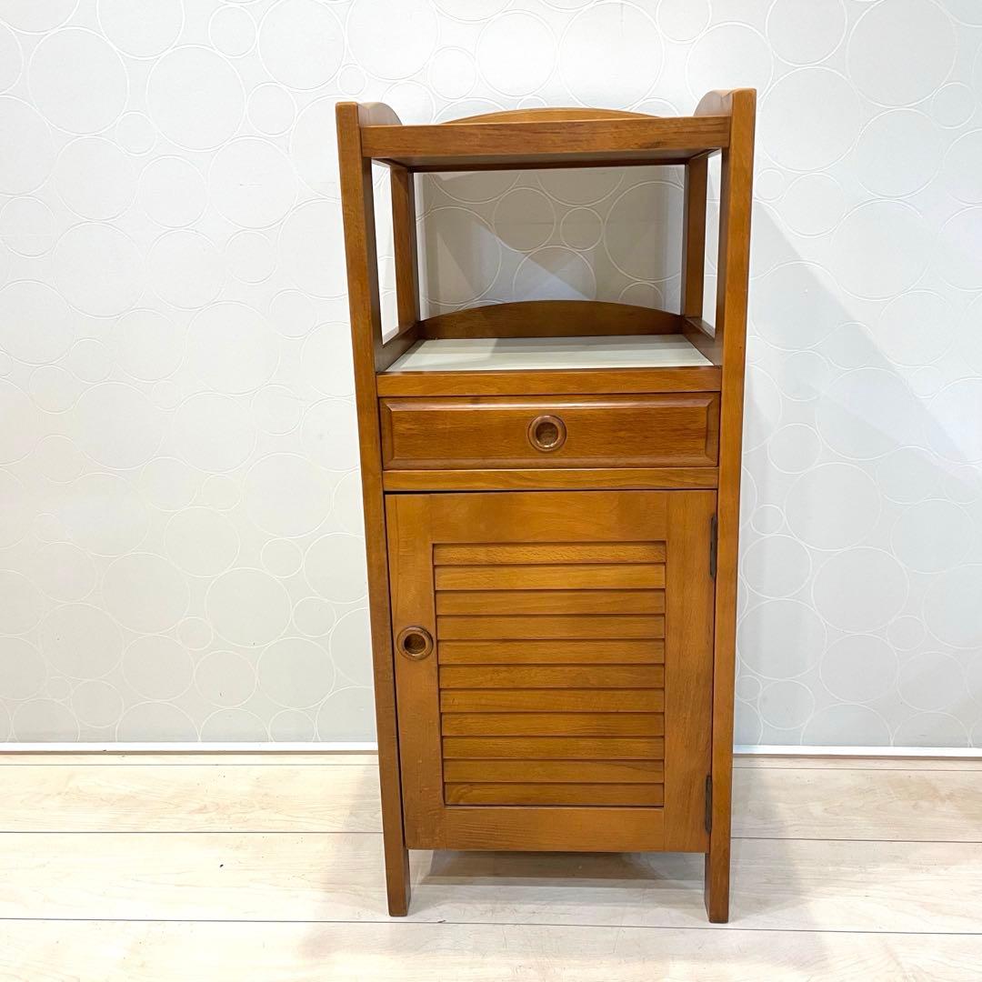 Karimoku】カリモク サイドキャビネット 電話台 花台 飾り台 収納家具
