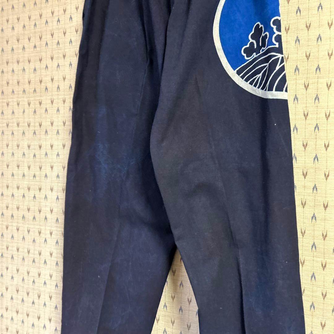 古布　藍染　ハンテン地