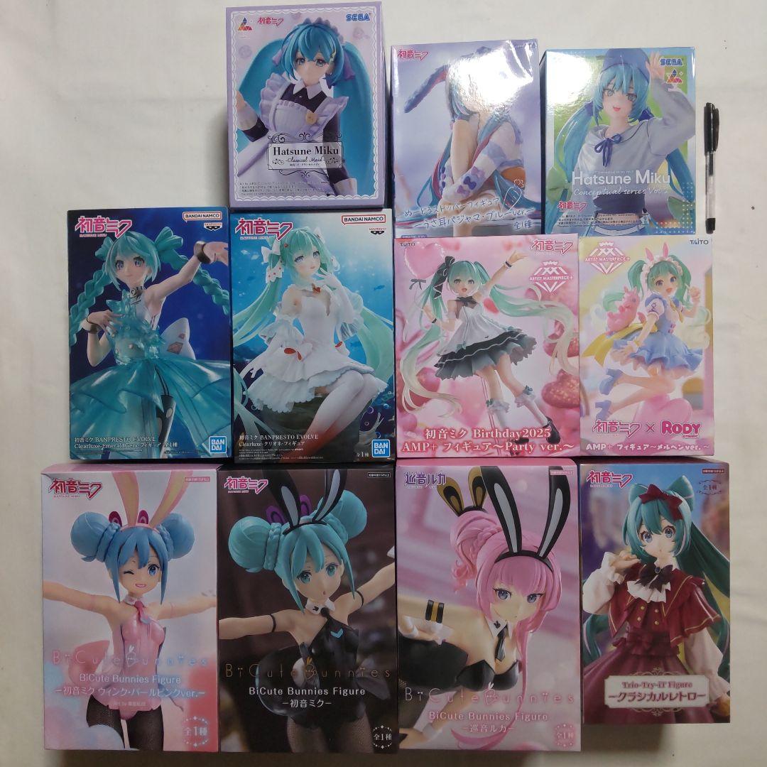初音ミク 巡音ルカ セガ フリュー タイトー バンプレスト フィギュア 11体 初音ミク 巡音ルカ セガ フリュー タイトー バンプレスト フィギュア
