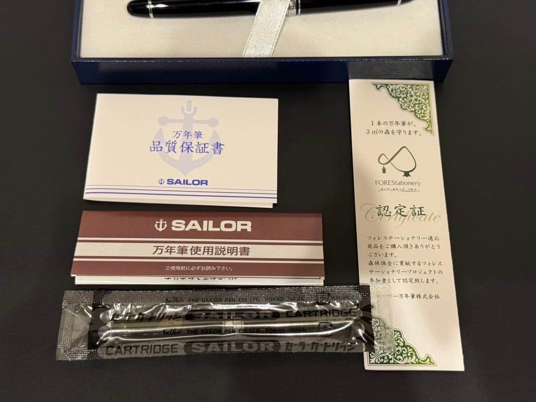 SAILOR 万年筆 プロムナード シルバートリム 新品未使用