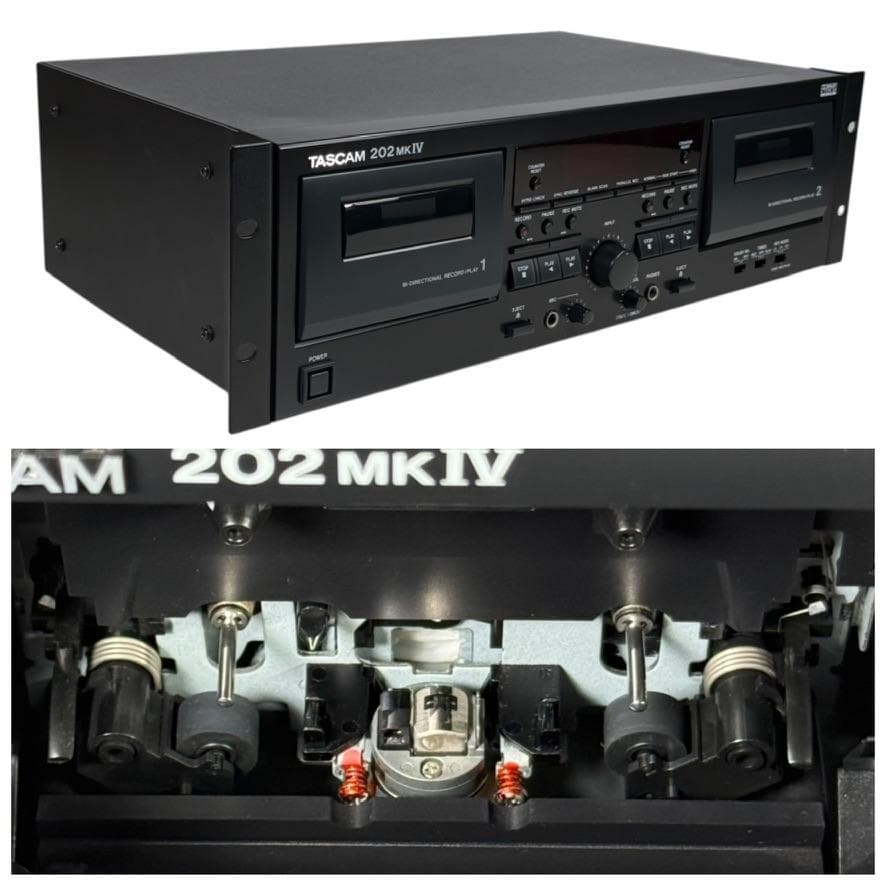 ◆優良美品◆TASCAM オートリバースダブルカセットデッキ 202MKIV