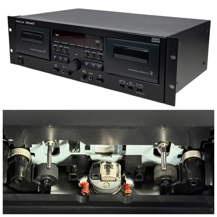 ◆優良美品◆TASCAM オートリバースダブルカセットデッキ 202MKIV