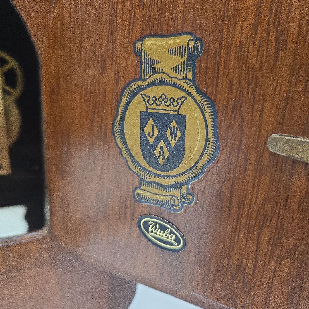 wuba ワルミルク 置時計 機械式 ゼンマイ式