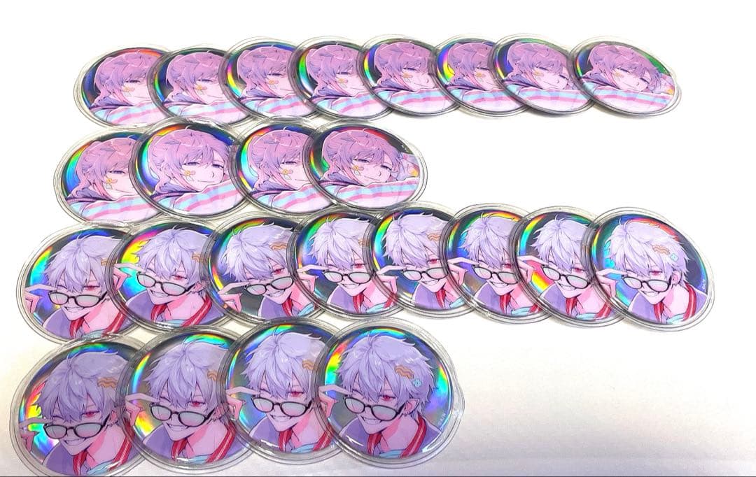 にじさんじ ChroNoiR 葛葉 ニューレトロスタイル オーロラ缶バッジ