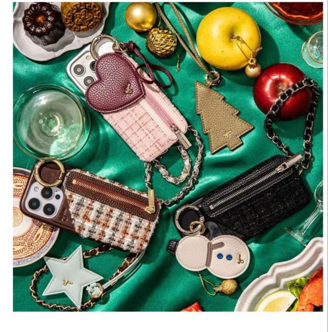 ajew ブラウン iPhoneケース チェーン付き - メルカリ