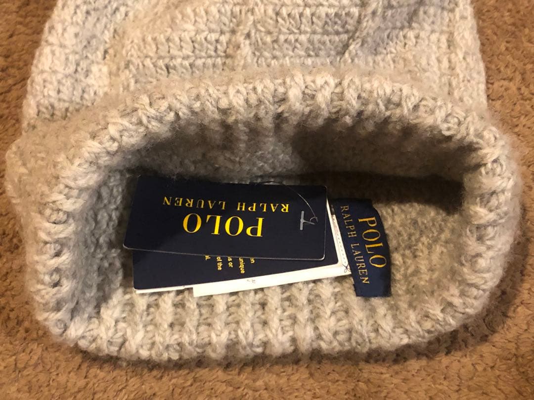 ポロラルフローレン レディースニット帽 フリーワンサイズ 新品｜楽天