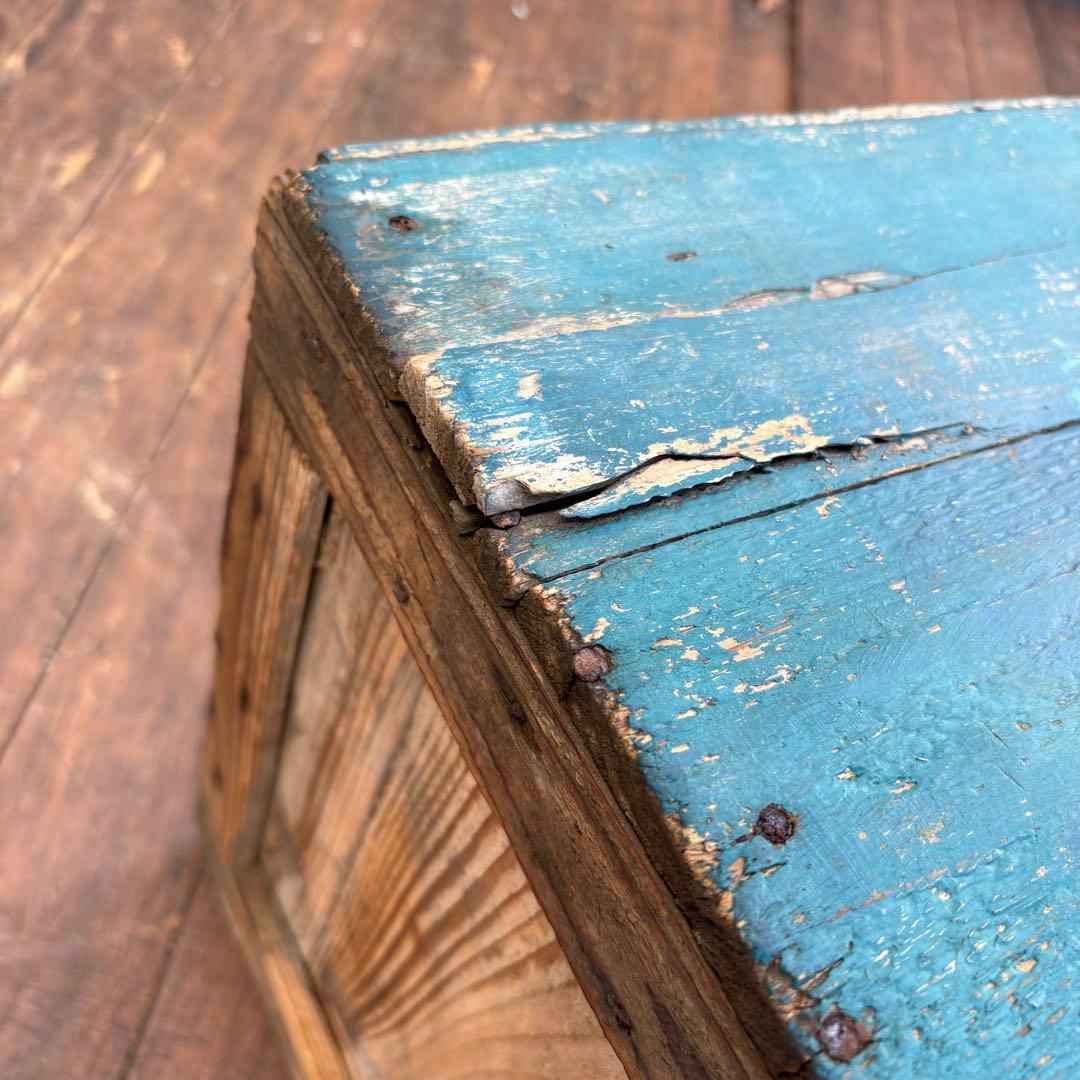 昭和レトロ 古道具 アンティーク もみじ柄 木箱 飾り棚 収納ボックス