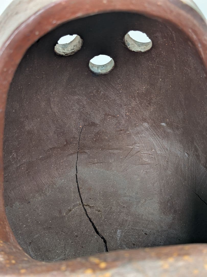 大正昭和初期 備前焼 三足手あぶり 火鉢 火もらい 香炉 香爐 香道具 花器