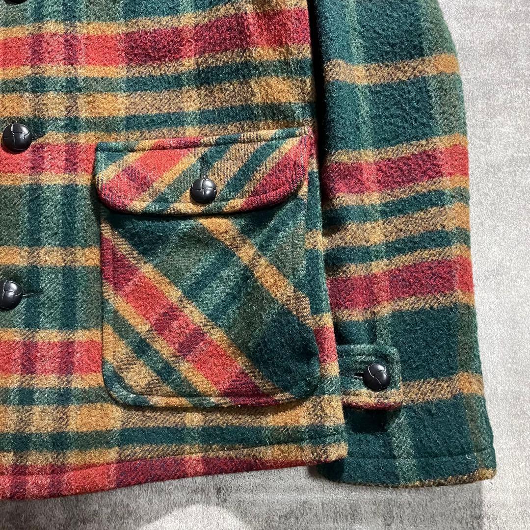 美品FIDELITYフィディリティウール チェック柄ジャケットUSA製サイズM