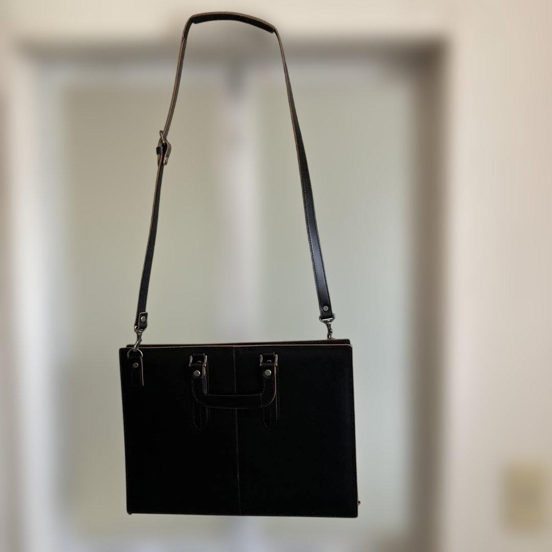 青木鞄COMPLEX GARDENS 2ウェイA4レザーブリーフケース ブラック