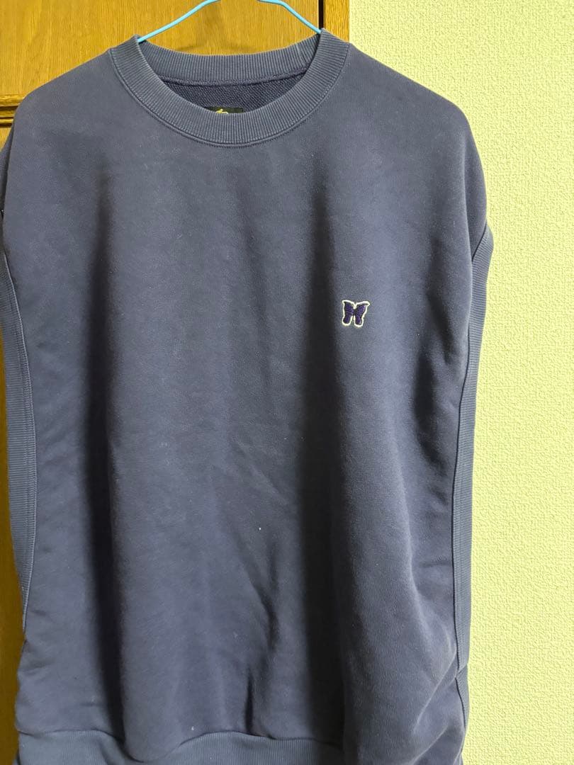 needles ニードルス パピヨン ワッペンロゴ ノースリーブスウェット
