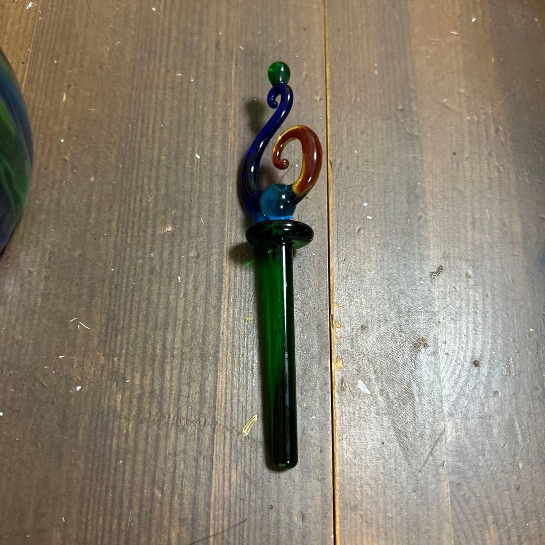 F & M Ballarin ヴェネチアンガラス 香水瓶大 ムラーノ 工芸品 F & M