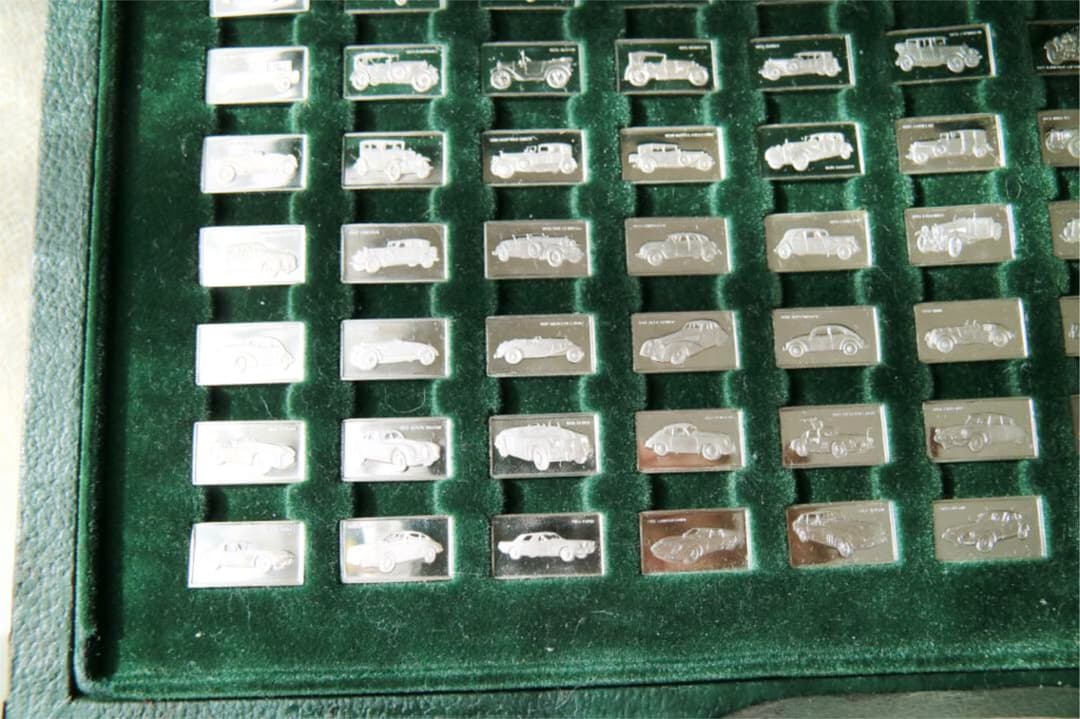 フランクリンミント社製「偉大なる自動車100種」純銀製ミニチュア