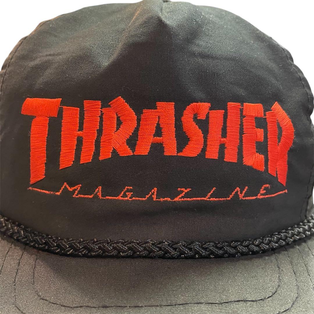 80s VINTAGE THRASHER スラッシャー CAP sk8