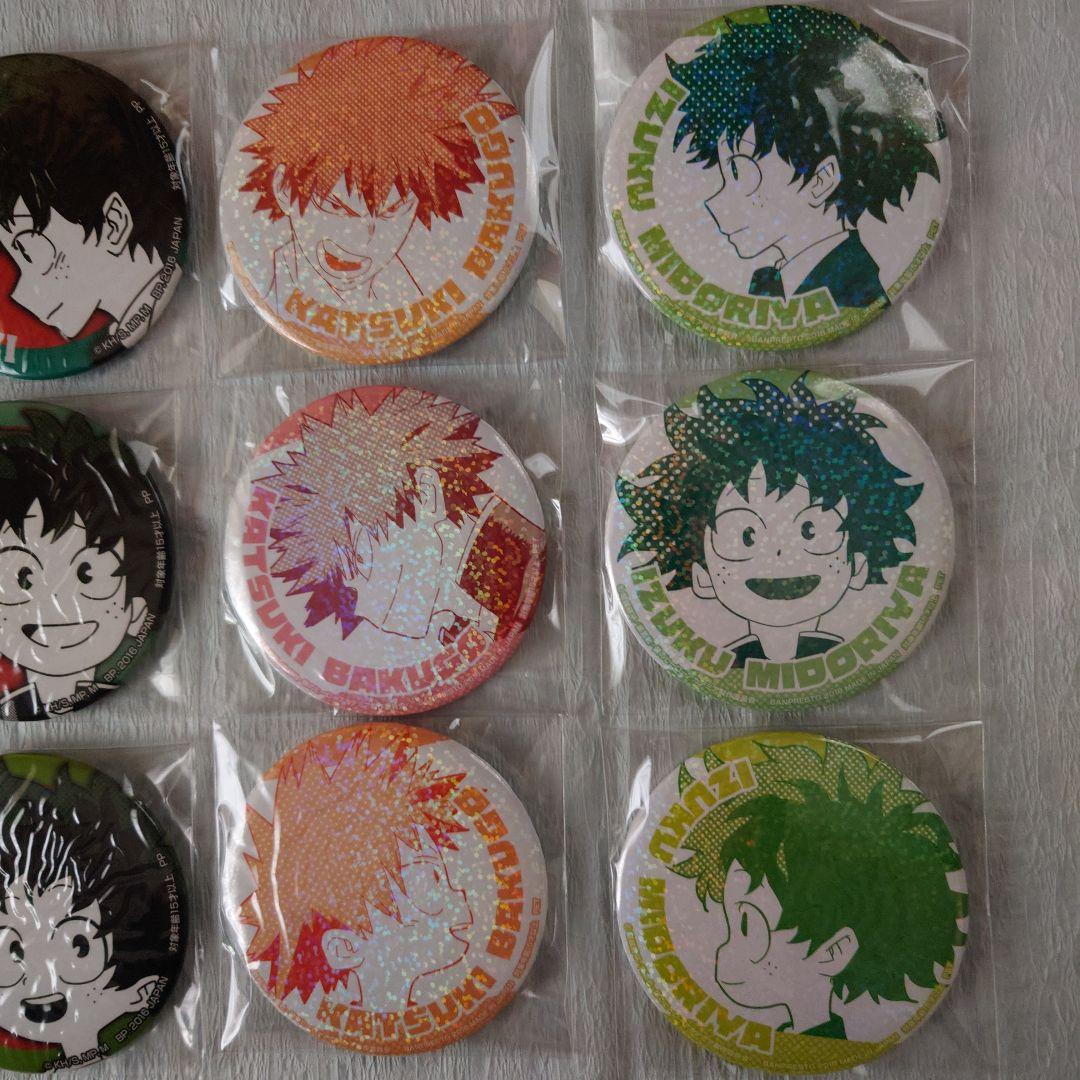 爆豪勝己 緑谷出久 僕のヒーローアカデミア 缶バッジセット 初期グッズ レア