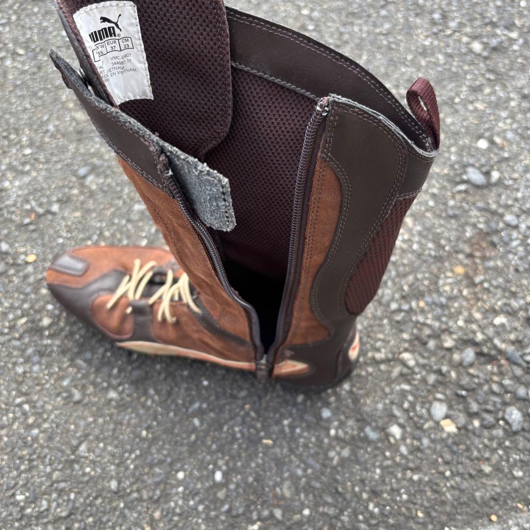 90s PUMA ボクシングシューズ レザーブーツ y2k archive 希少 海外