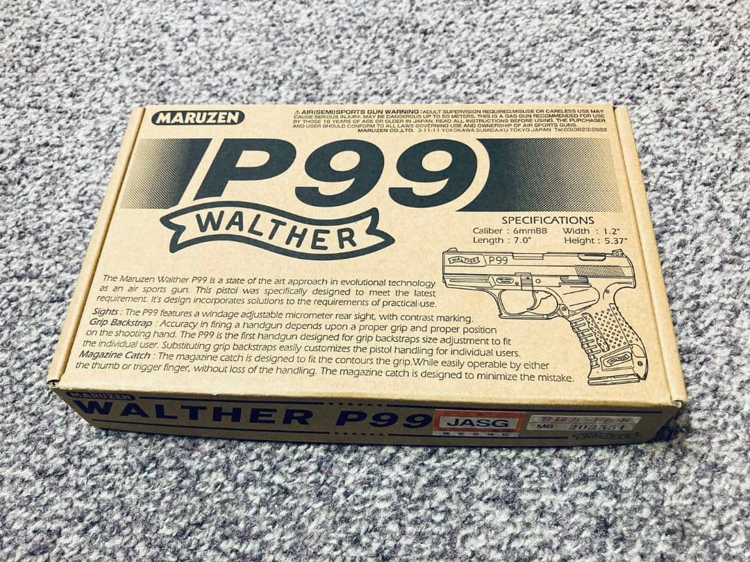 【中古美品】マルゼン ワルサー P99 ガスブローバック ガスガン 007