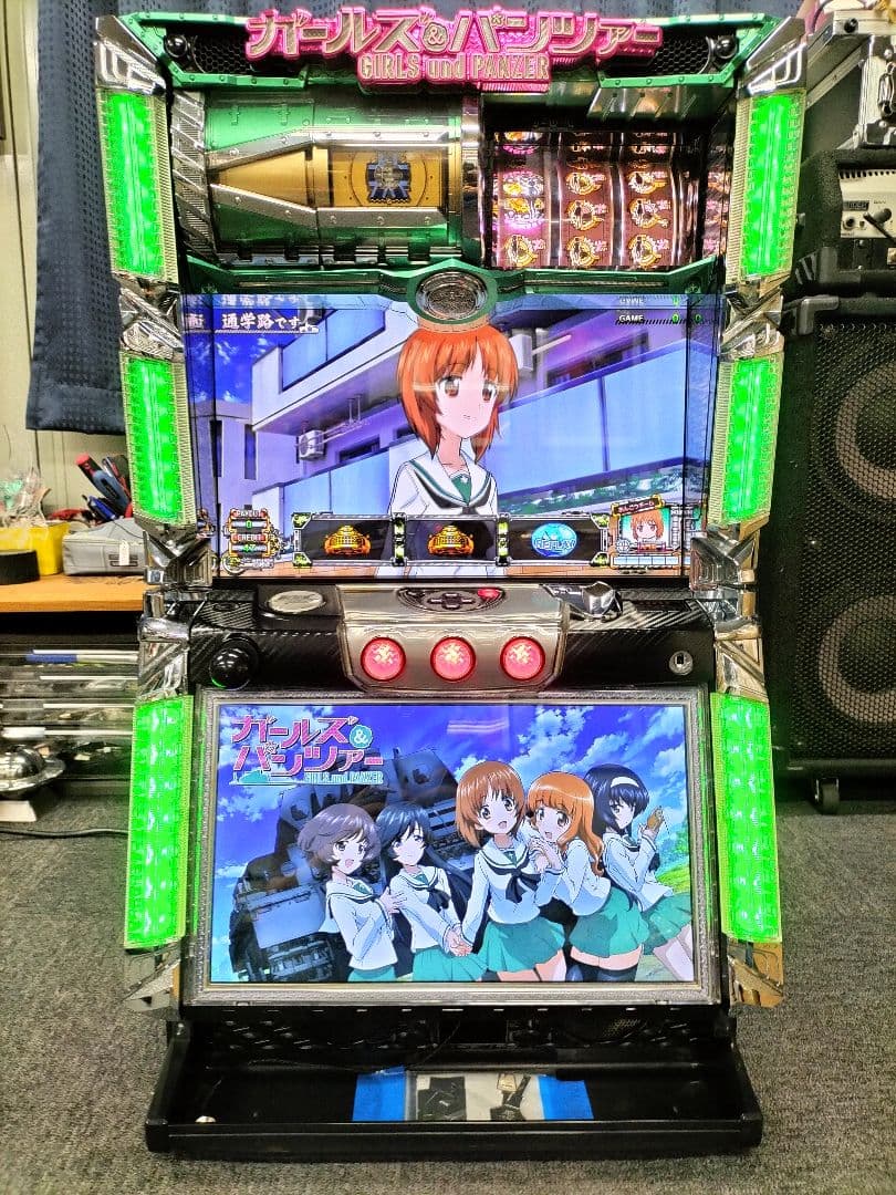 パチスロ 実機 ガールズ&パンツァー 初代