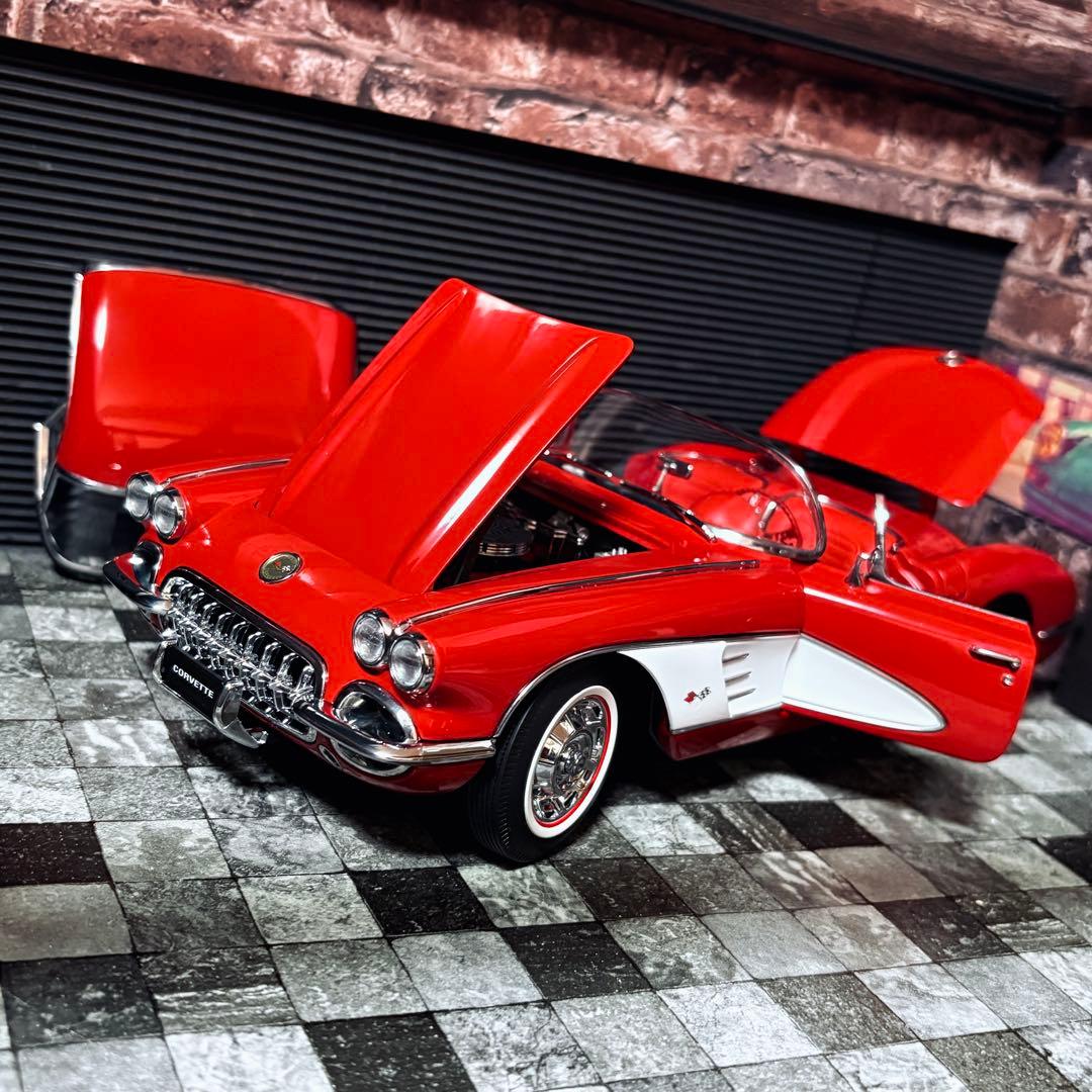 1/18 AUTOart シボレー コルベット C1 ローマレッド 1959