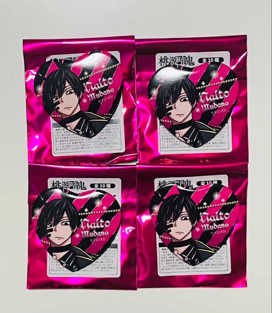 桃源暗鬼 無陀野 ハート缶バッジ バニー 4個セット - メルカリ