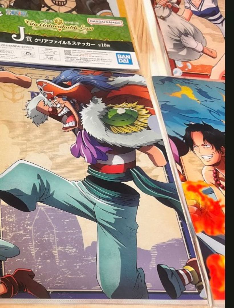ONE PIECE 一番くじ クリアファイル メモリアルログ6種含む 計7枚