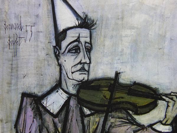 ベルナール・ビュッフェ【LE CIRQUE-Deux clowns】