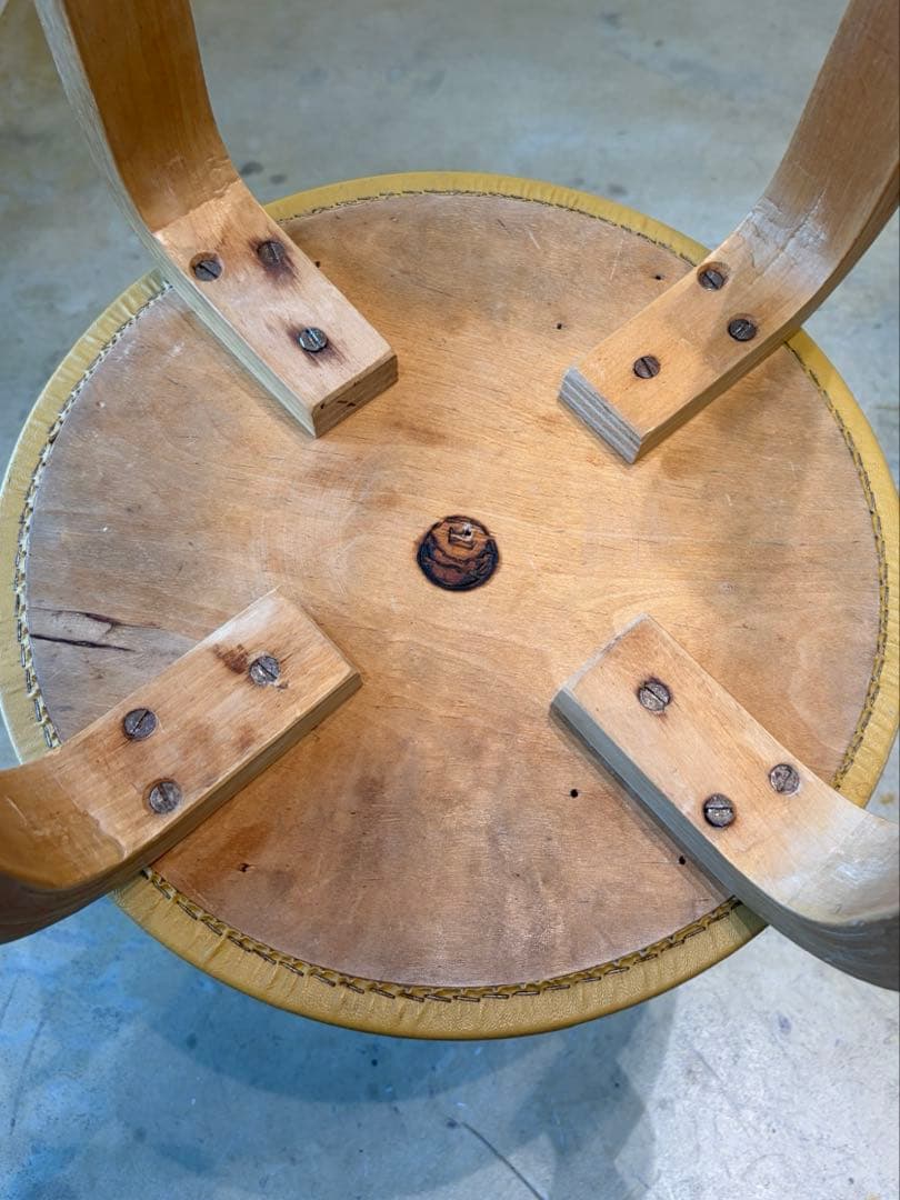 50-60's Artek stool E60 ヘルシンキ焼印スタンプ有