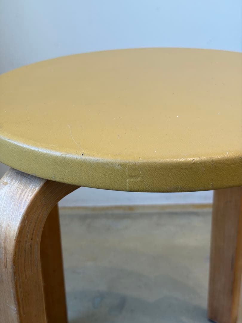 50-60's Artek stool E60 ヘルシンキ焼印スタンプ有
