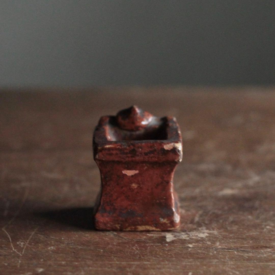 赤楽 一閑人 蓋置 茶道具 利休七種蓋置 古美術 古道具 アンティーク