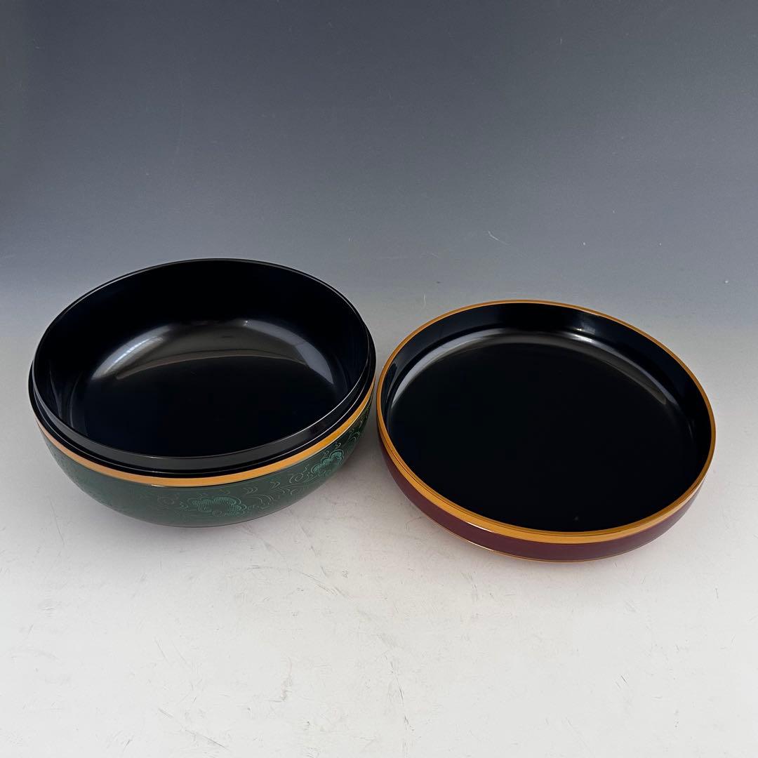 茶道具　惺斎好　独楽塗　喰籠　菓子器　山中塗　辻石斎　共箱　漆器　漆芸　茶会