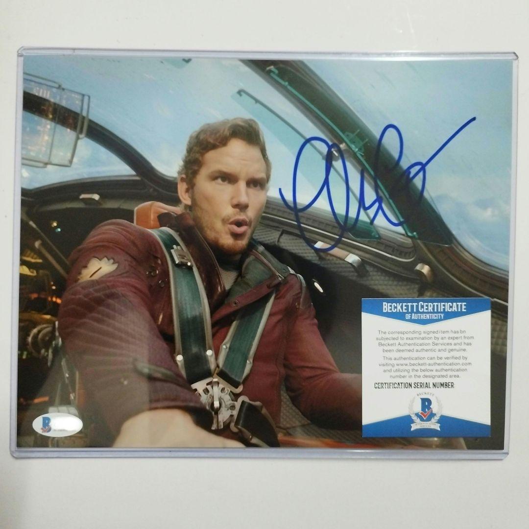 Beckett社鑑定済み）クリスプラット Chris pratt サイン - メルカリ
