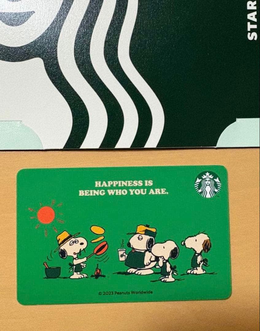 スターバックスカード スヌーピー PIN削り済み スタバカード ㊺ - メルカリ