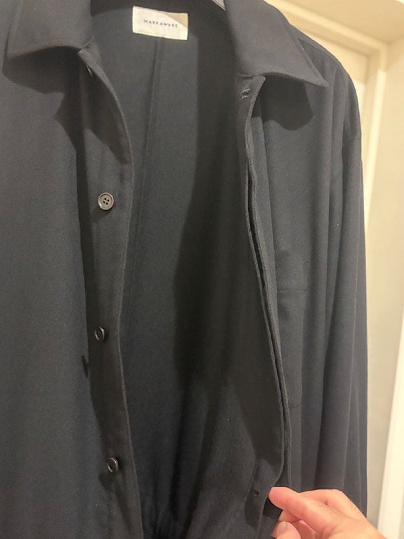 限定★美品MARKAWAREマーカウェア23AWカシミヤフランネルオールインワン