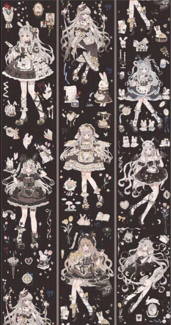 6707】海外マステ巻売り貝殻光マスキングテープ