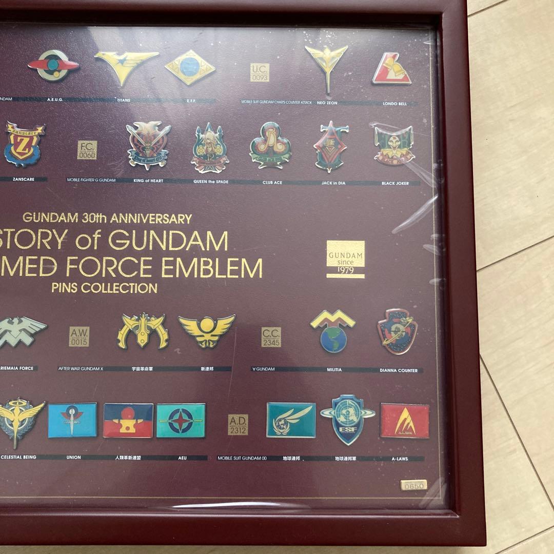 限定品 機動戦士ガンダム 生誕30周年記念 エンブレム ピンズ