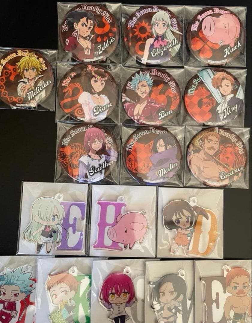 劇場版 七つの大罪 光に呪われし者たち 缶バッジ アクキー 映画 限定