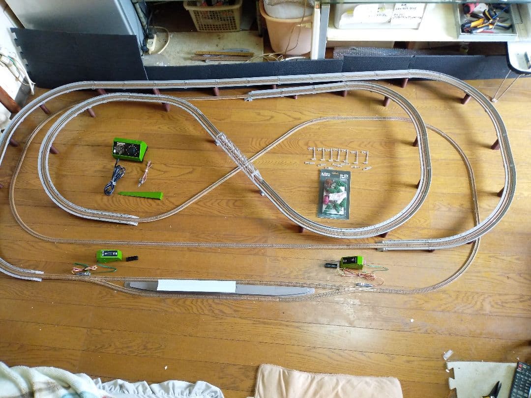 NゲージTOMiXレイアウトフルセット完成一式＋延長パーツセット室内灯他今週限り トミックス 『新品』『お取り寄せ』{RWM} 90949 マイプラン LT-PC(F) N