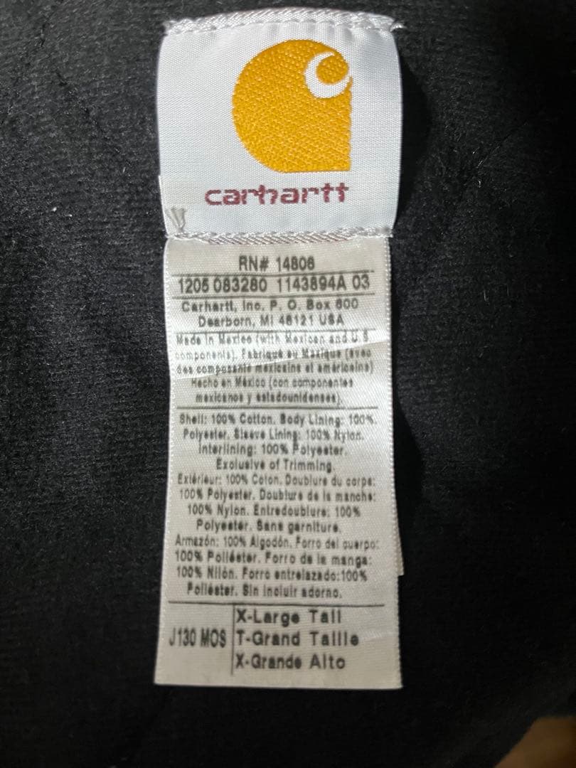 カルディ Carhartt アクティブジャケット RN#14808