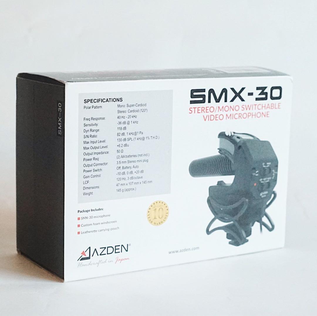 【美品】AZDEN SMX-30 ステレオ/モノラル切替式 マイク