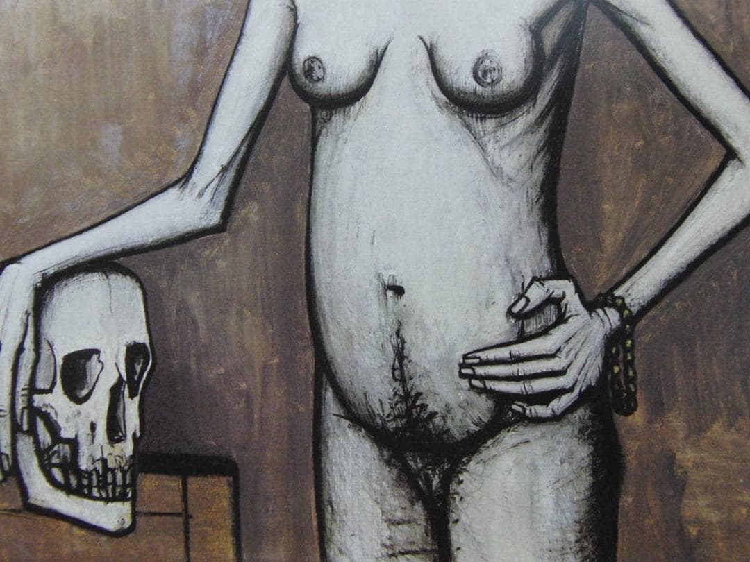 ベルナール・ビュッフェ、「Sainte Madeleine」、希少画集の額装画